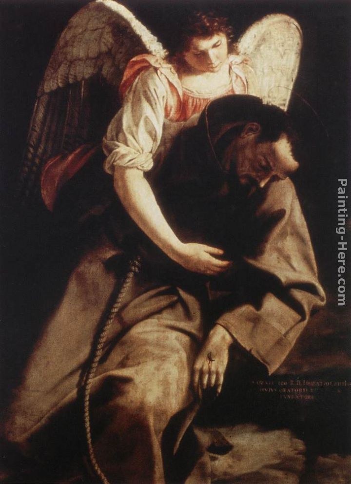 Orazio Gentleschi St Francis and the Angel